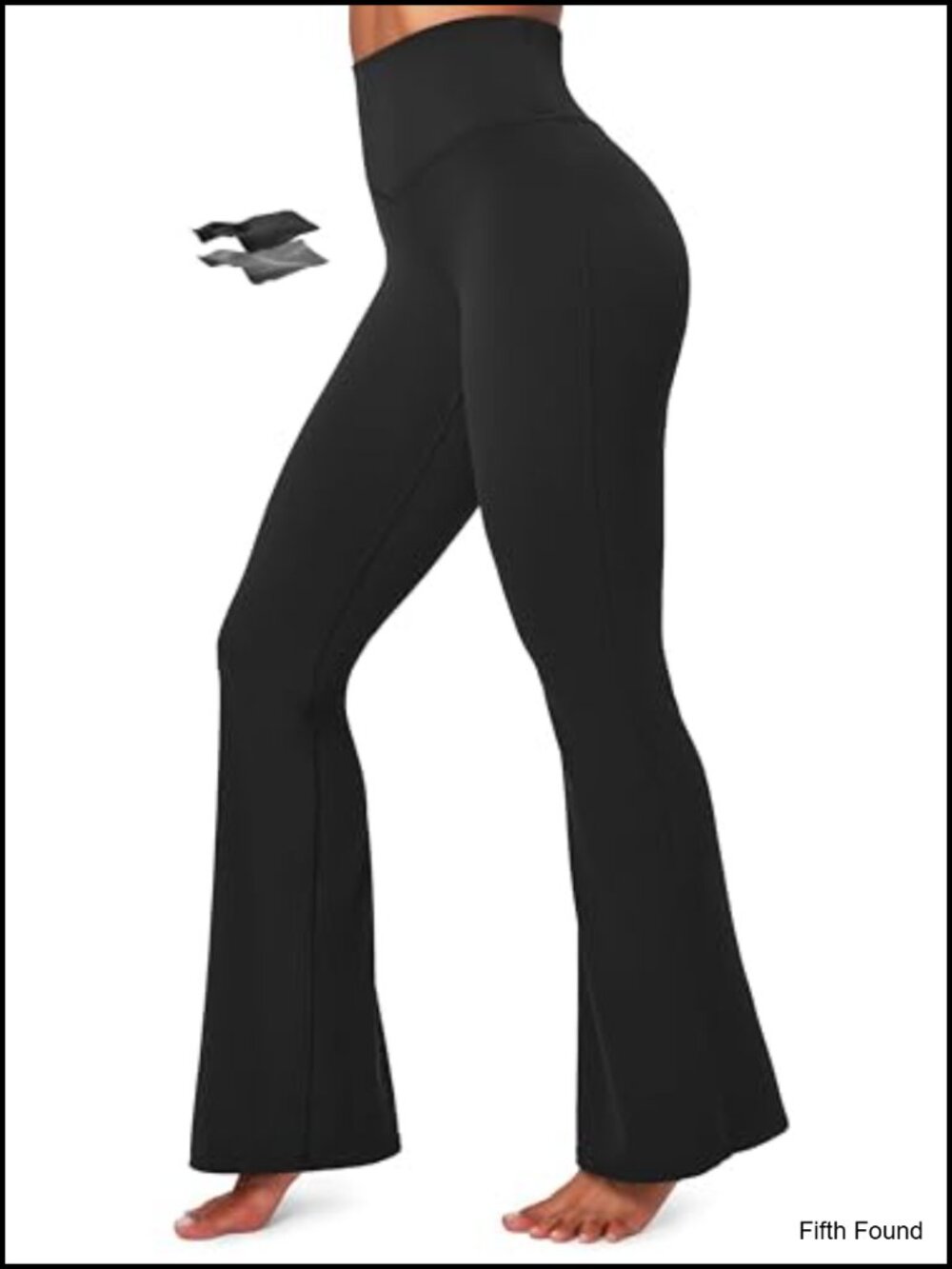 High Waisted Flare Yoga Leggings 4-Way Stretch Tummy Control Gym Pants